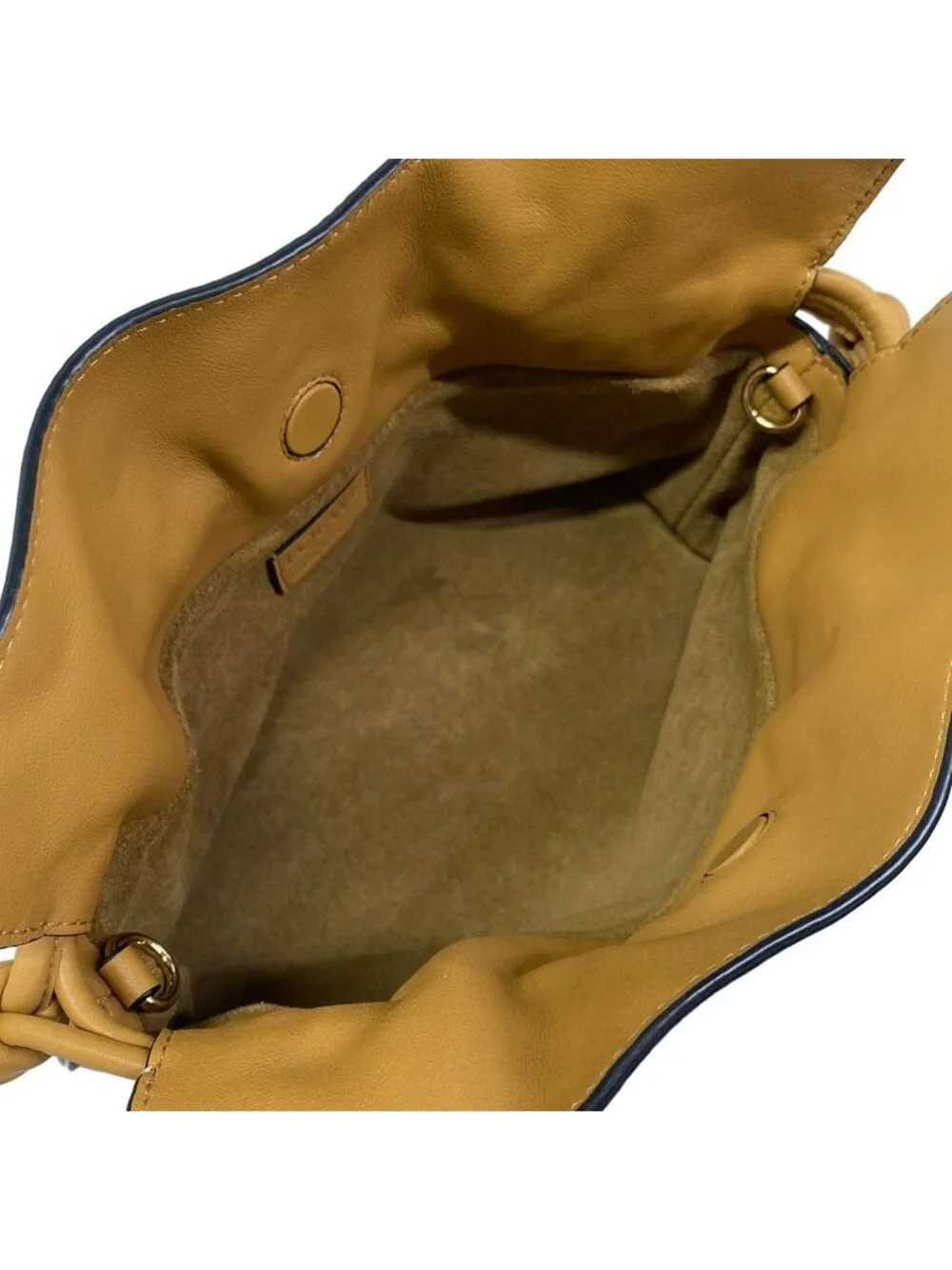 Loewe Clutch Flamenco Mini Light Brown Leather